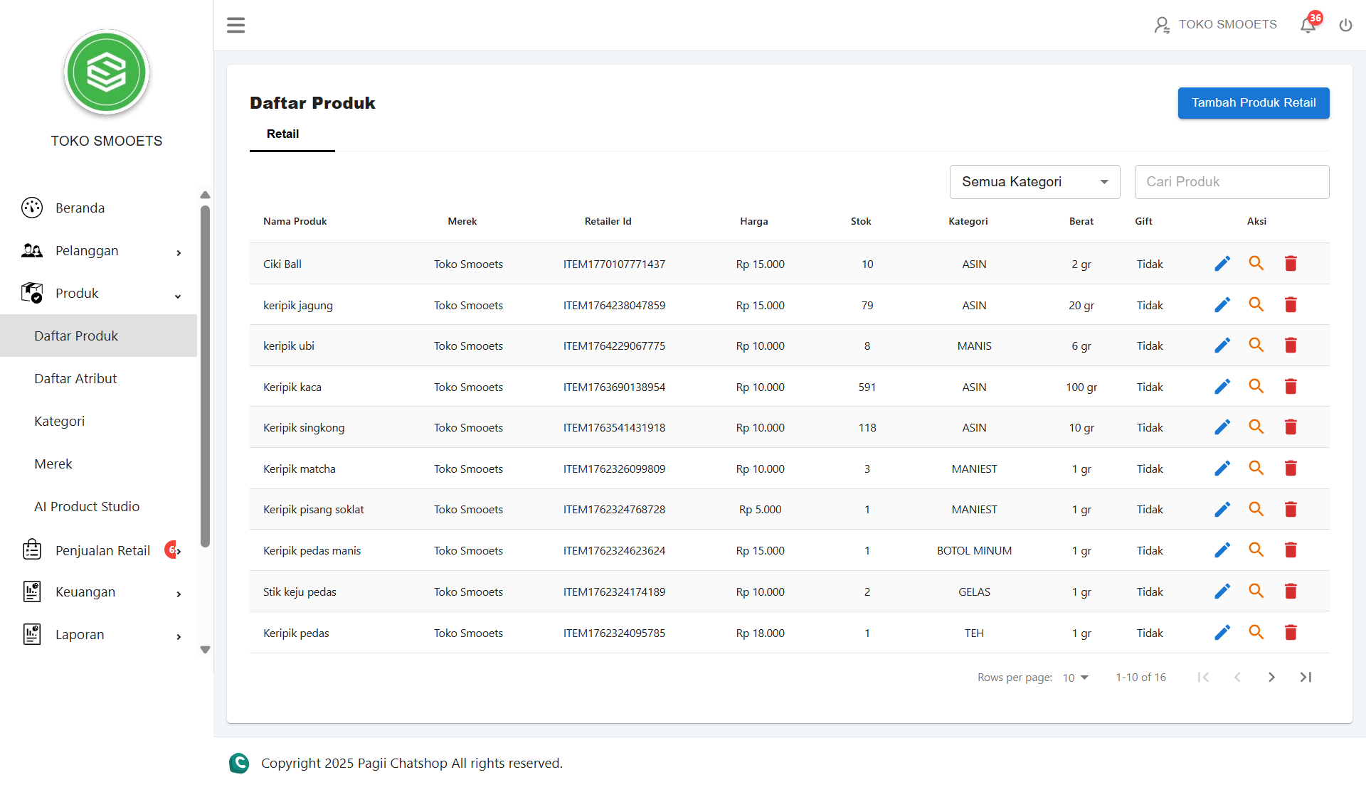 Produk Retail